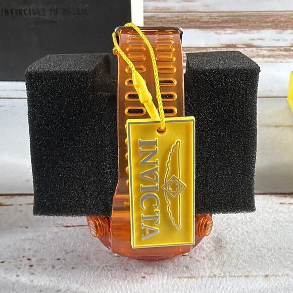 Invicta Men's Watch Invicta Racing Chrono Digital Dial Orange Case Strap 49046 - Picture 4 of 6